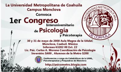 Programa Congreso Psicología UMC Monclova 2008